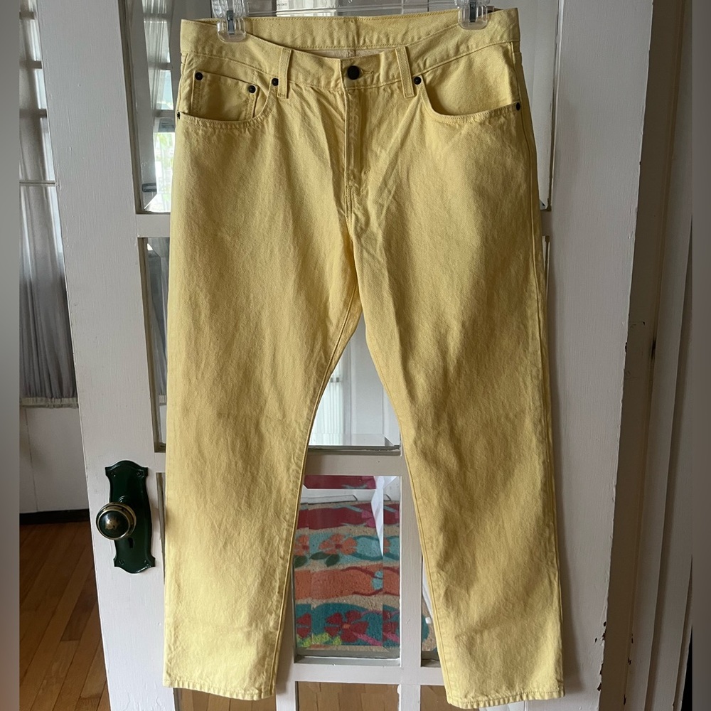 Levi's Yellow Denim Jeans - Size 31 X 30